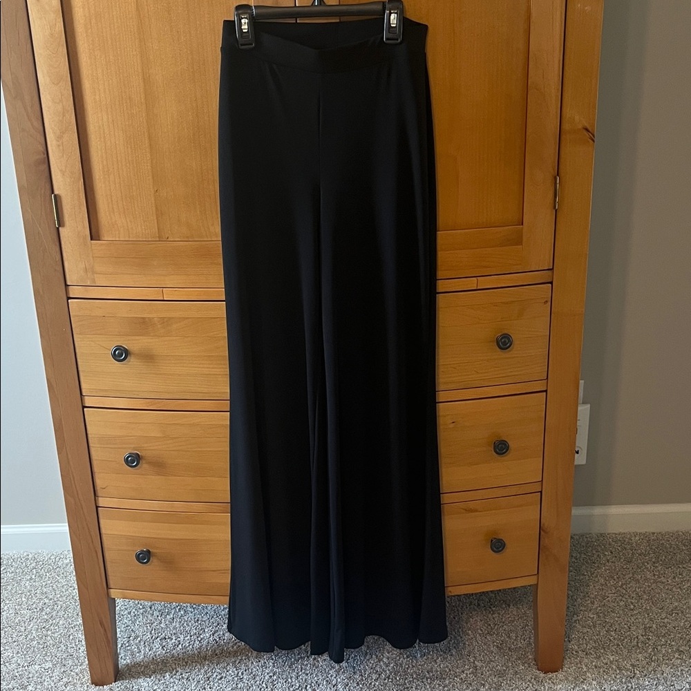 Jennifer Lopez Black Wide Leg Pants